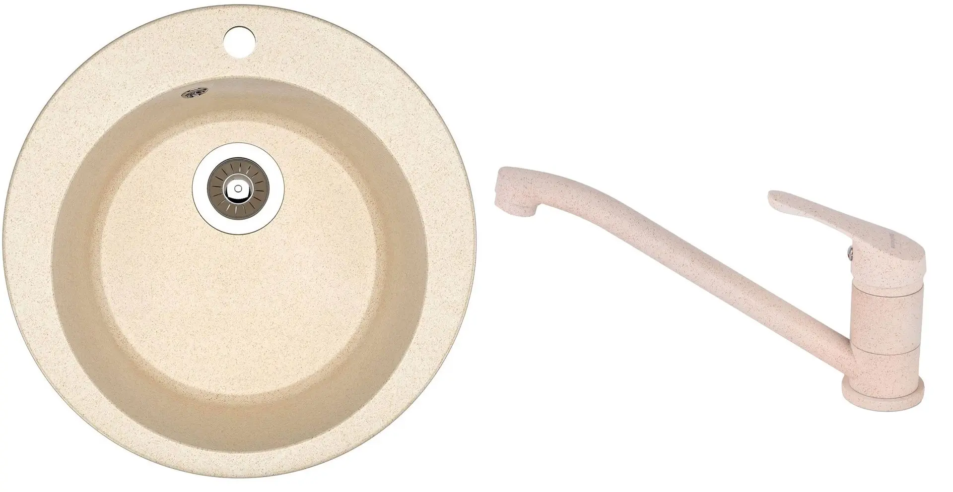 Кухонная мойка + смеситель Dr.Gans Gala + SanDonna F1066 (Beige)