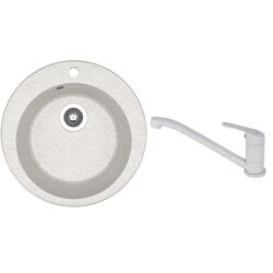 Кухонная мойка + смеситель Dr.Gans Gala + SanDonna F1066 (Grey)