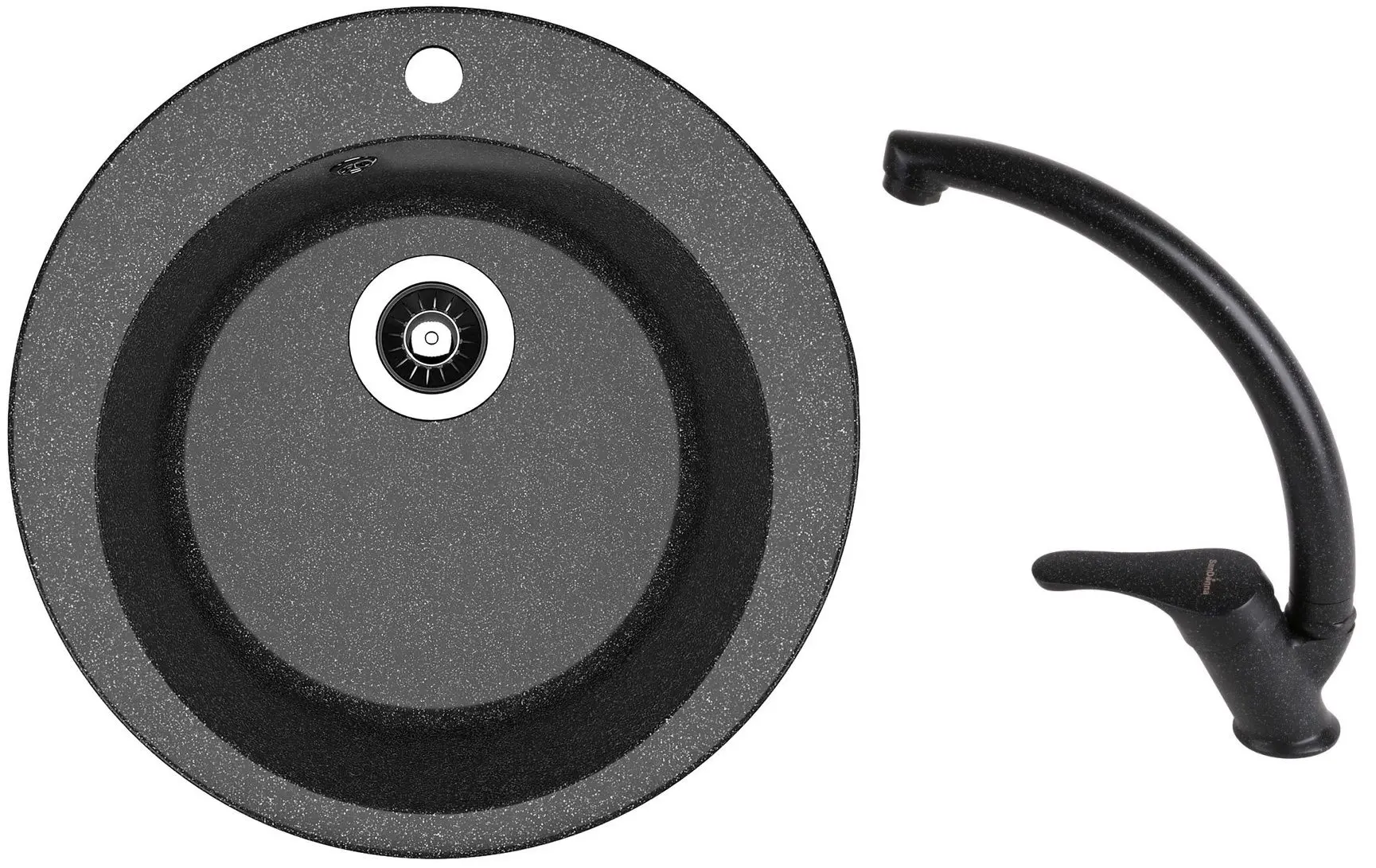 Chiuveta + baterie Dr.Gans Gala+SanDonna F1069 (Black)