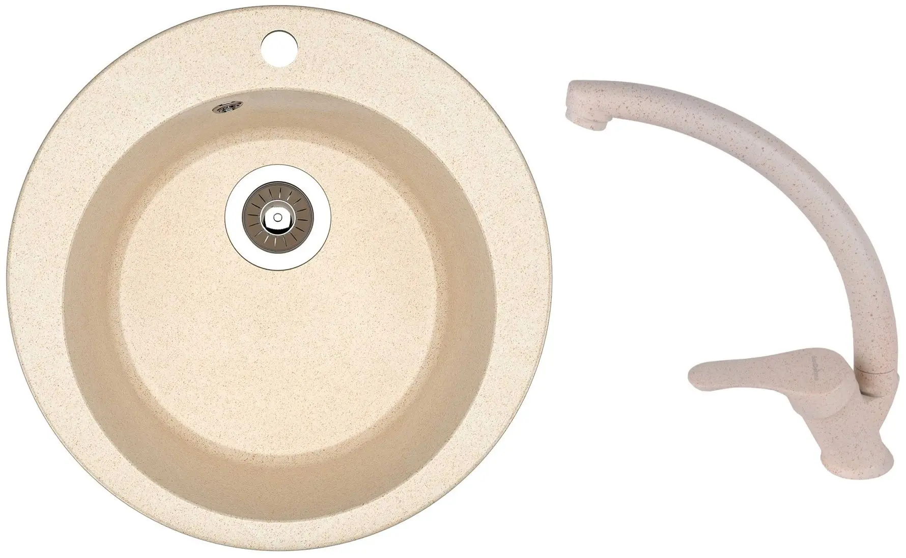 Chiuveta + baterie Dr.Gans Gala+SanDonna F1069 (Latte/Beige)