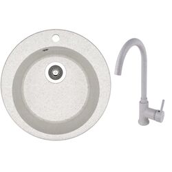 Кухонная мойка + смеситель Dr.Gans Gala + SanDonna F7073 (Grey)