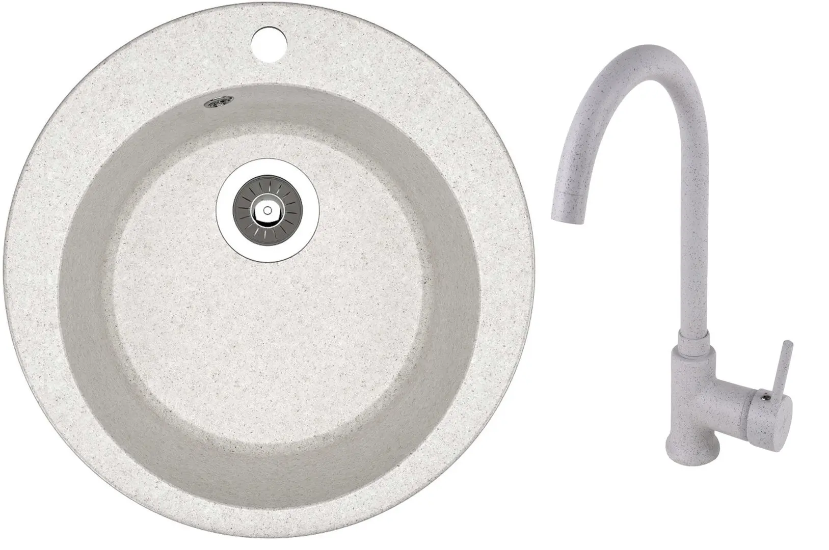 Кухонная мойка + смеситель Dr.Gans Gala + SanDonna F7073 (Grey)