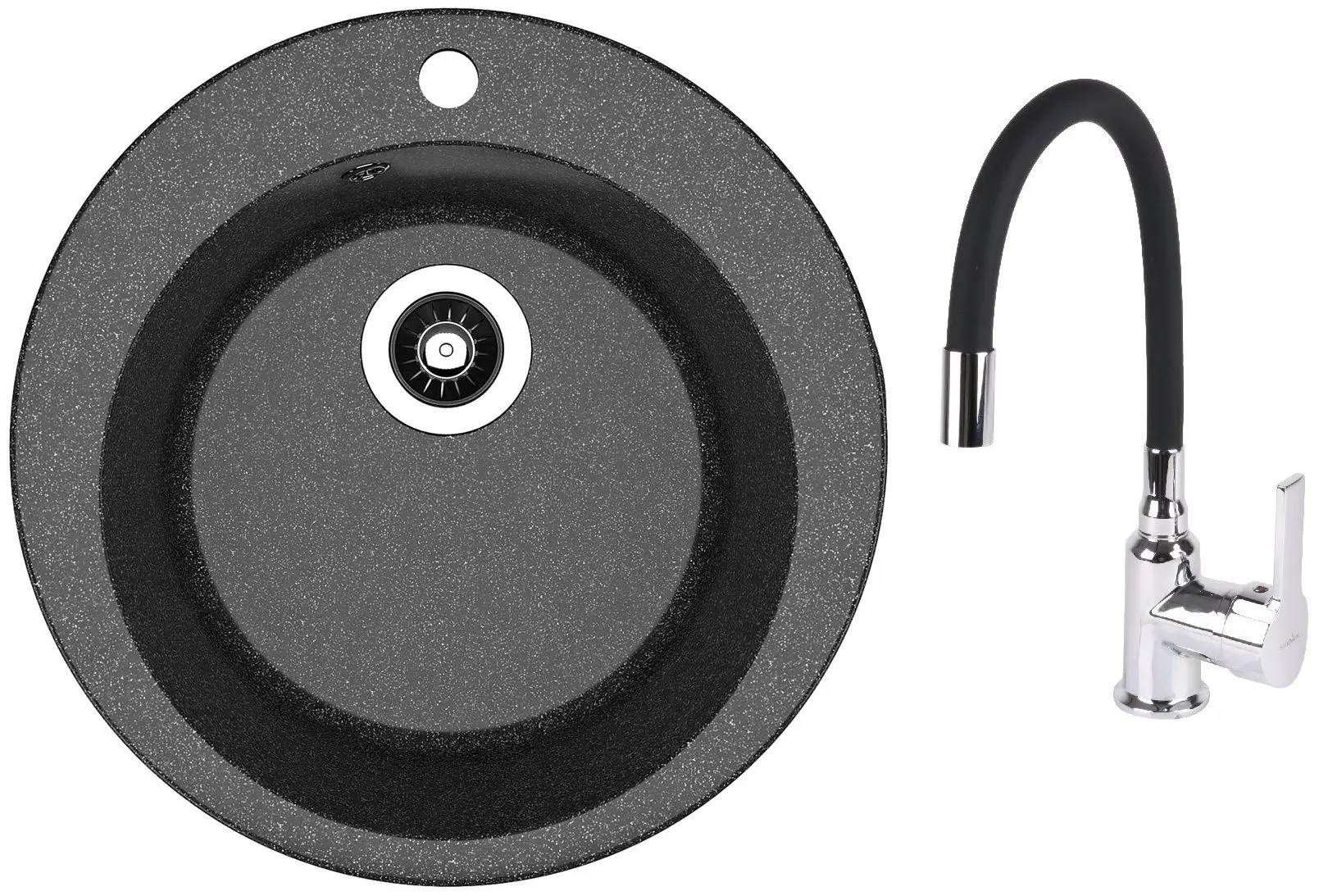 Кухонная мойка + смеситель Dr.Gans Gala+SanDonna F9995 (Black)