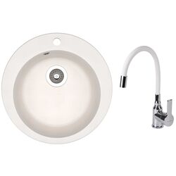 Chiuveta + baterie Dr.Gans Gala+SanDonna F9995 (White)