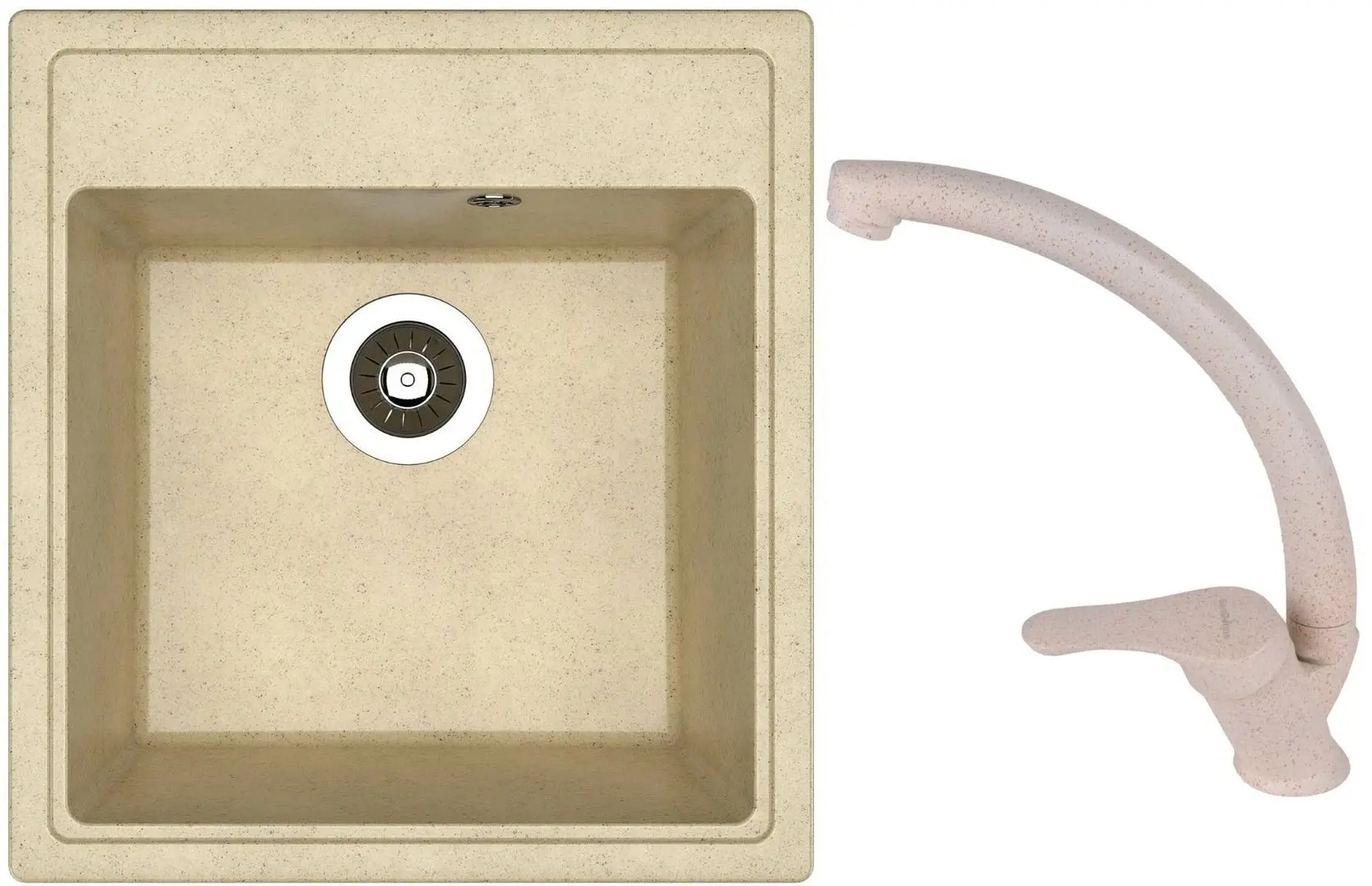 Chiuveta + baterie Dr.Gans Nica 470+SanDonna F1069 (Beige)