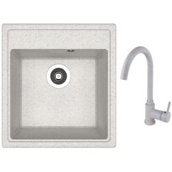 Кухонная мойка + смеситель Dr.Gans Nica 470+SanDonna F7073 (Grey)