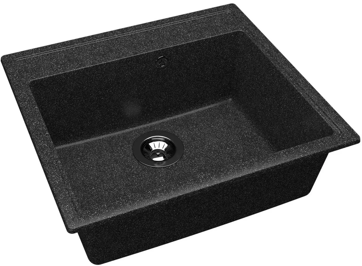 Кухонная мойка + смеситель Dr.Gans Nica 570+SanDonna F1066 (Black) - 2