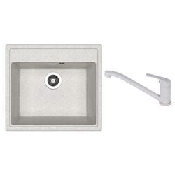 Кухонная мойка + смеситель Dr.Gans Nica 570+SanDonna F1066 (Grey)