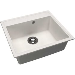 Кухонная мойка + смеситель Dr.Gans Nica 570+SanDonna F1066 (White) Thumb