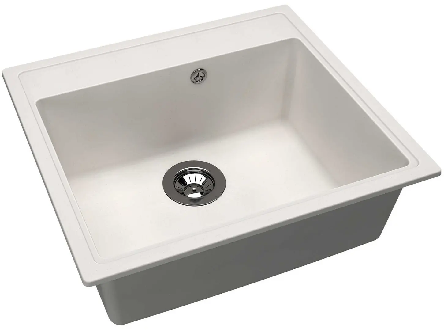Кухонная мойка + смеситель Dr.Gans Nica 570+SanDonna F1066 (White) - 2