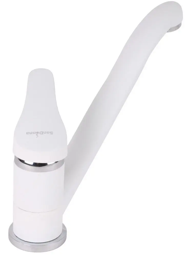 Кухонная мойка + смеситель Dr.Gans Nica 570+SanDonna F1066 (White) - 4