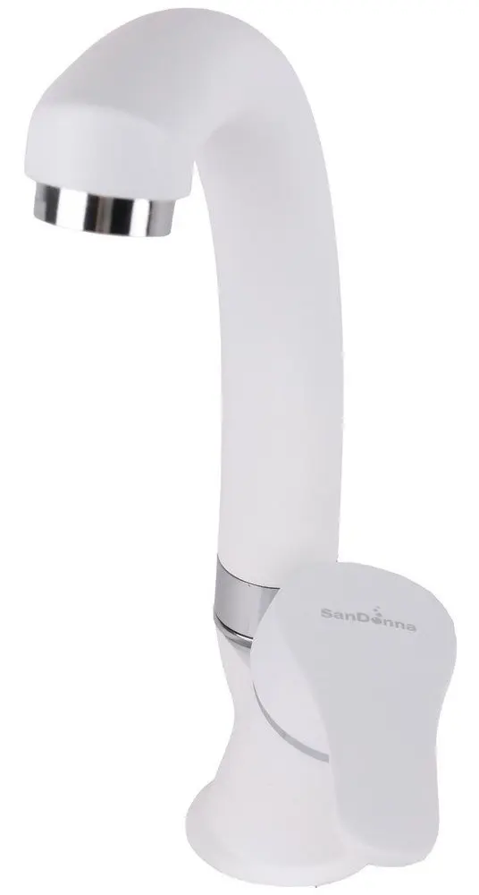 Кухонная мойка + смеситель Dr.Gans Nica 570+SanDonna F1069 (White) - 4