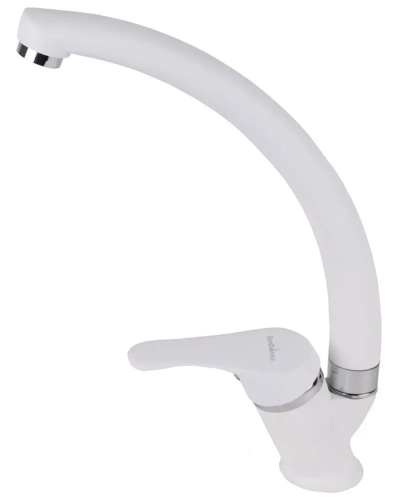 Кухонная мойка + смеситель Dr.Gans Nica 570+SanDonna F1069 (White) - 5