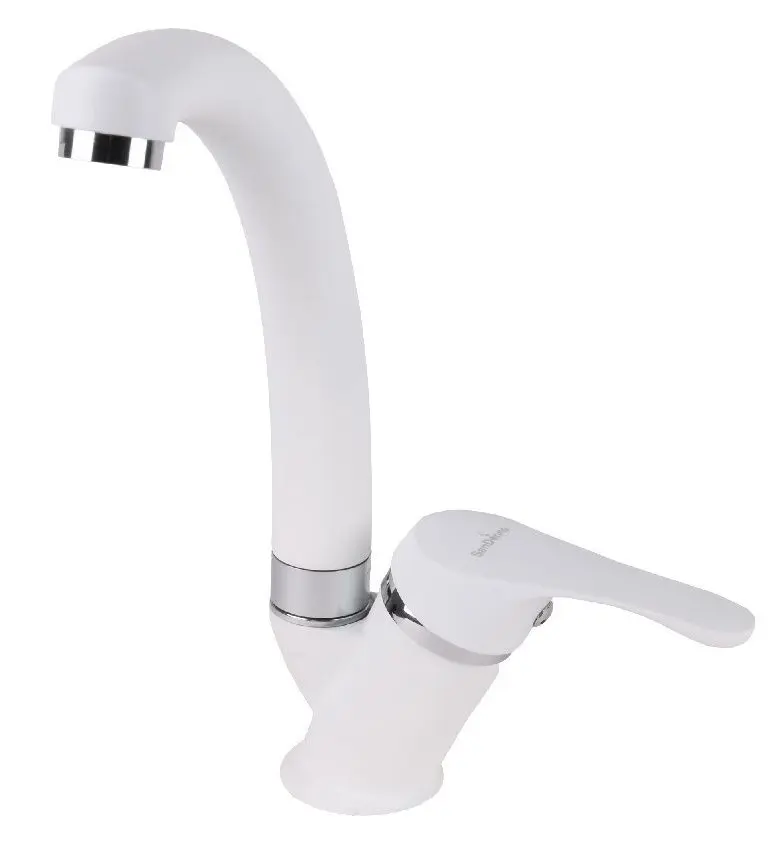 Кухонная мойка + смеситель Dr.Gans Nica 570+SanDonna F1069 (White) - 3