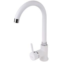 Кухонная мойка + смеситель Dr.Gans Nica 570+SanDonna F7073 (White) Thumb