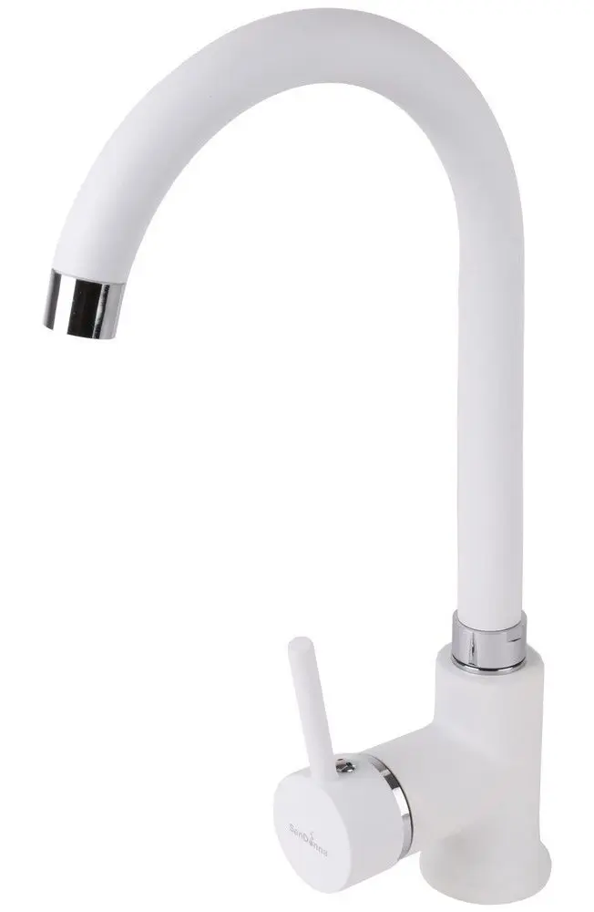 Кухонная мойка + смеситель Dr.Gans Nica 570+SanDonna F7073 (White) - 4