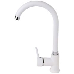 Кухонная мойка + смеситель Dr.Gans Nica 570+SanDonna F7073 (White) Thumb