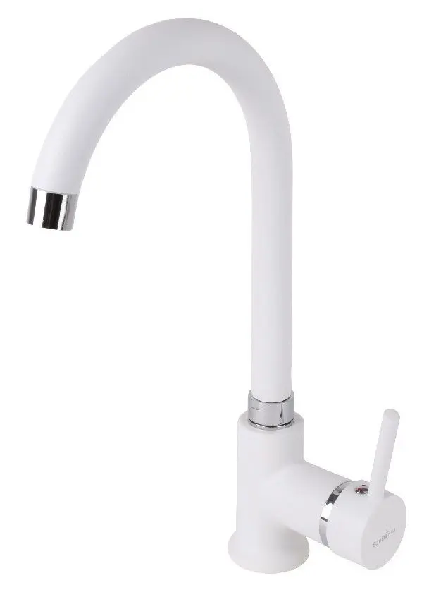 Кухонная мойка + смеситель Dr.Gans Nica 570+SanDonna F7073 (White) - 3