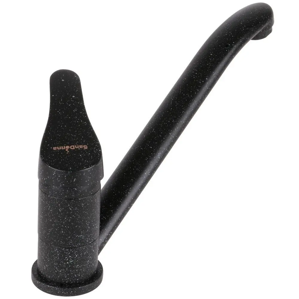 Кухонная мойка + смеситель Dr.Gans Nica 580+SanDonna F1066 (Black) - 4