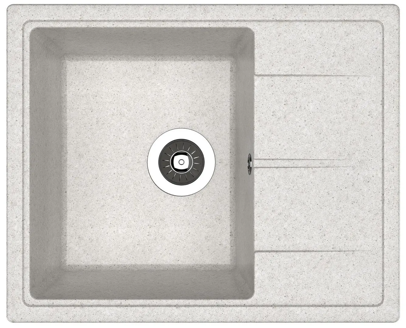 Кухонная мойка + смеситель Dr.Gans Nica 580+SanDonna F1066 (Grey) - 5