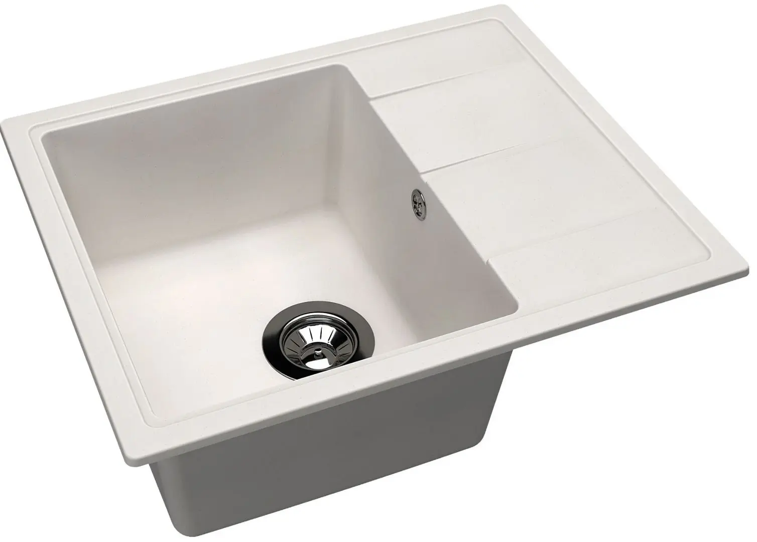 Кухонная мойка + смеситель Dr.Gans Nica 580+SanDonna F1066 (White) - 2