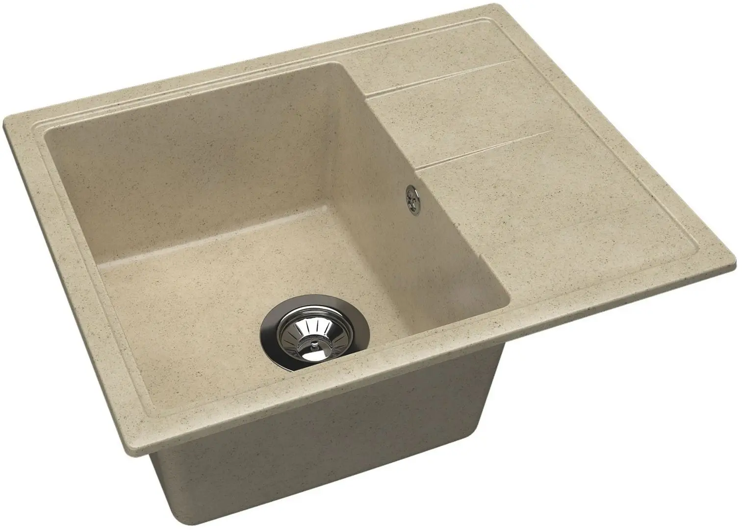 Кухонная мойка + смеситель Dr.Gans Nica 580+SanDonna F7073 (Beige) - 2