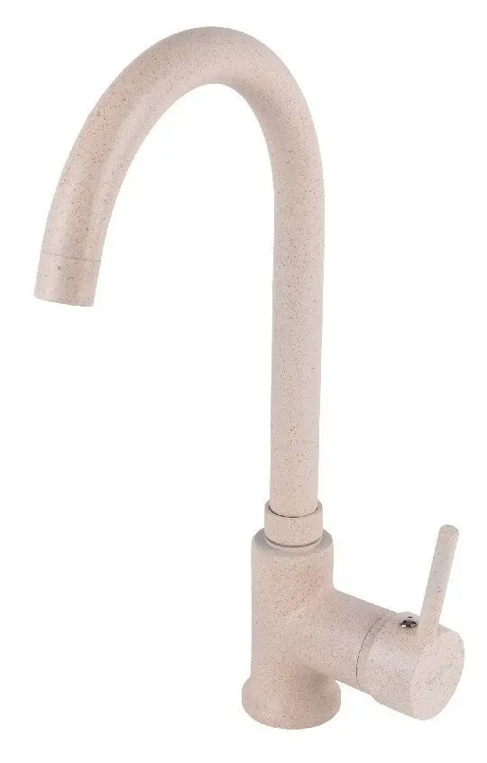 Кухонная мойка + смеситель Dr.Gans Nica 580+SanDonna F7073 (Beige) - 3