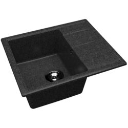 Кухонная мойка + смеситель Dr.Gans Nica 580+SanDonna F7073 (Black) Thumb