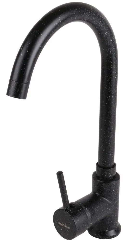 Кухонная мойка + смеситель Dr.Gans Nica 580+SanDonna F7073 (Black) - 4