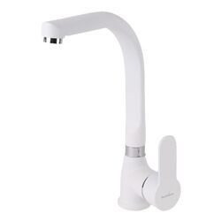 Кухонная мойка + смеситель Dr.Gans Nica 580+SanDonna F7103 (White) Thumb