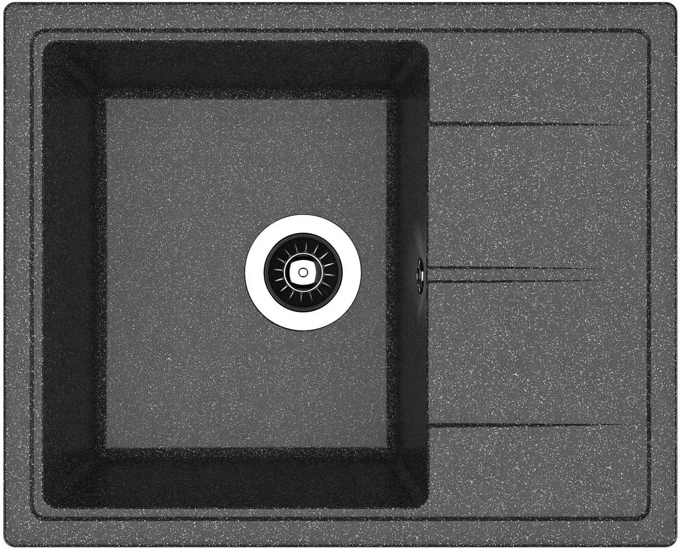 Кухонная мойка + смеситель Dr.Gans Nika 580+SanDonna F1069 (Black) - 2
