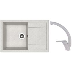 Кухонная мойка + смеситель Dr.Gans Techno 760+SanDonna F1069 (Grey)
