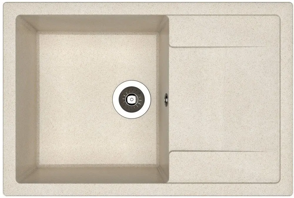Кухонная мойка + смеситель Dr.Gans Techno 760+SanDonna F1069 (Latte/Beige)
