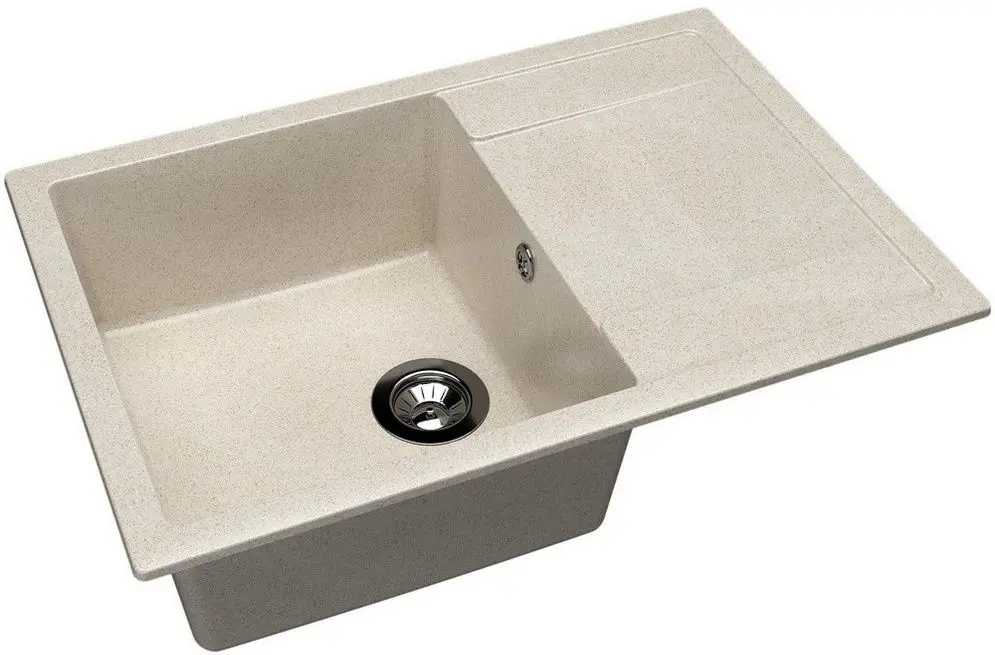 Кухонная мойка + смеситель Dr.Gans Techno 760+SanDonna F1069 (Latte/Beige)