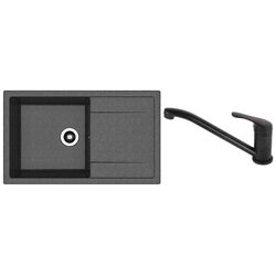 Chiuveta + baterie Dr.Gans Techno 860+SanDonna F1066 (Black)