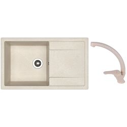 Chiuveta + baterie Dr.Gans Techno 860+SanDonna F1069 (Beige)