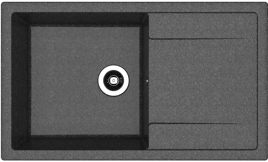 Chiuveta + baterie Dr.Gans Techno 860+SanDonna F1069 (Black) - 2