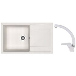 Chiuveta + baterie Dr.Gans Techno 860+SanDonna F1069 (White)