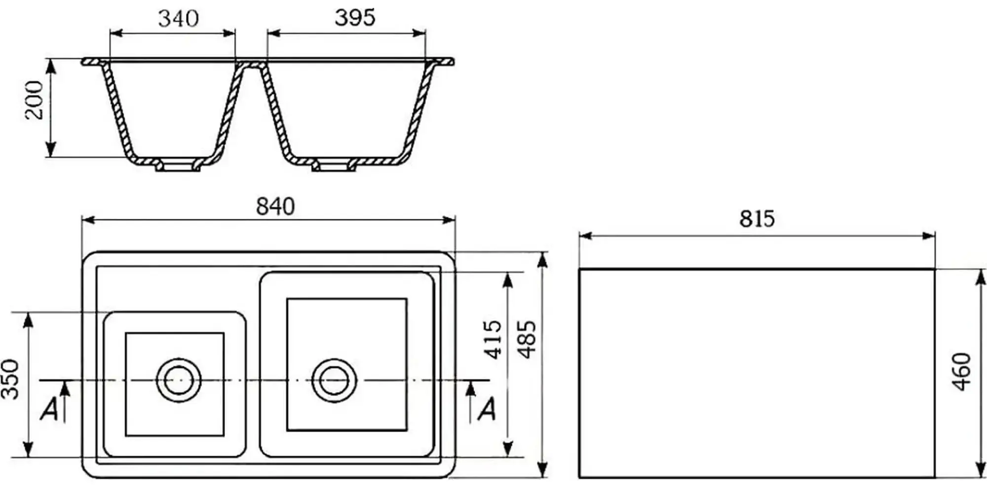 Кухонная мойка Elefant E-20-331 (White) - 3