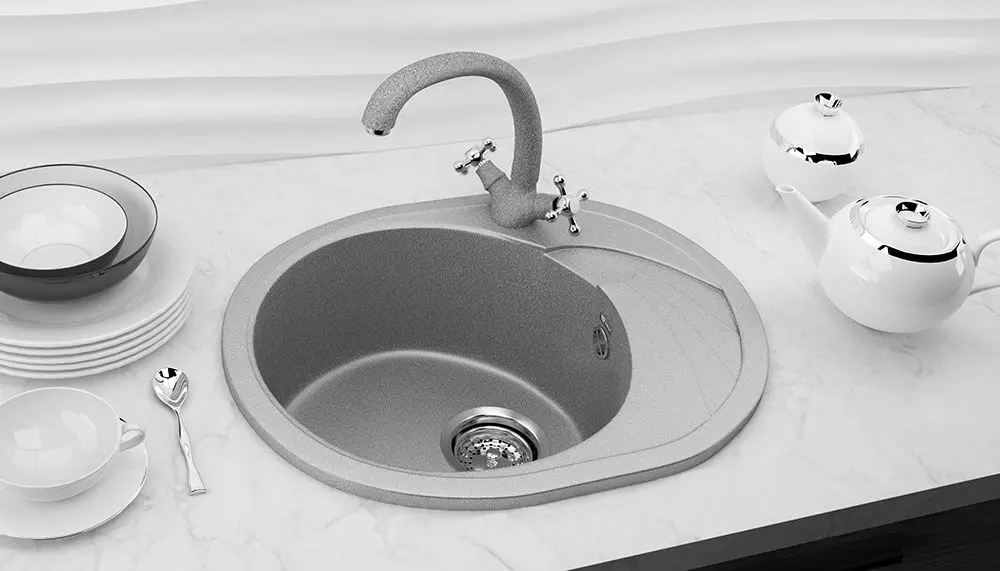 Кухонная мойка Elefant E-43-309 (Dark Gray) - 2