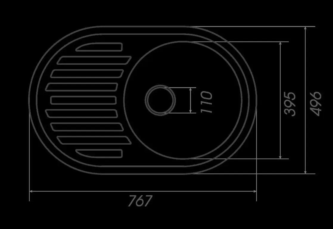 Chiuveta Elefant Lira 7750 (Metallic Black)