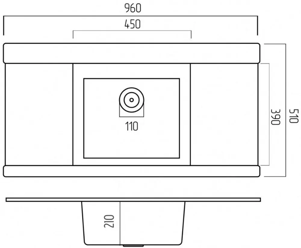 Chiuveta Elefant Premium Atlas 9651 (Metallic Black)