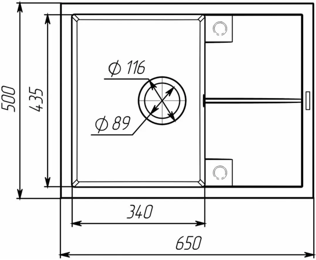 Chiuveta Elefant Premium Cripta 6550 (Black Metallic)
