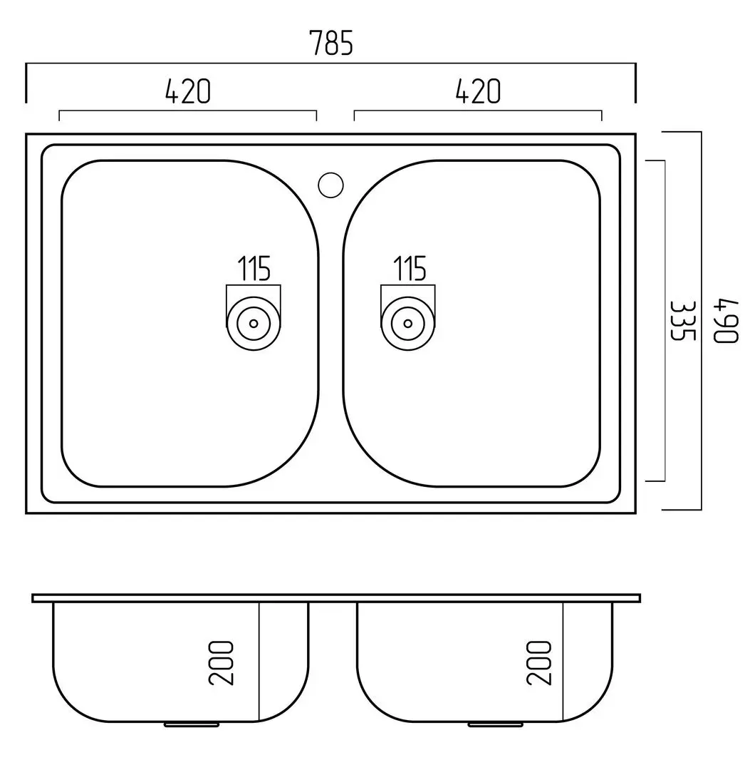 Кухонная мойка Elefant Premium Equatoria 7950 (Safari)