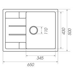 Кухонная мойка Elefant Premium Intenso 6550 (Gray) Thumb