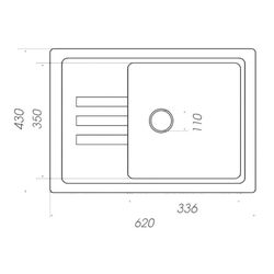 Chiuveta Elefant Premium Liana 6243 (Black) Thumb