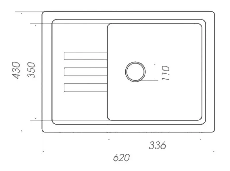 Chiuveta Elefant Premium Liana 6243 (Black)