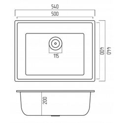 Кухонная мойка Elefant Premium Oasis 5444 (Metallic Black) Thumb