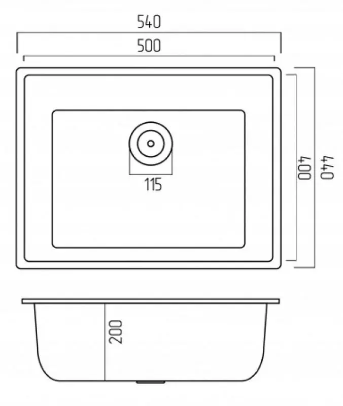 Кухонная мойка Elefant Premium Oasis 5444 (Metallic Black)