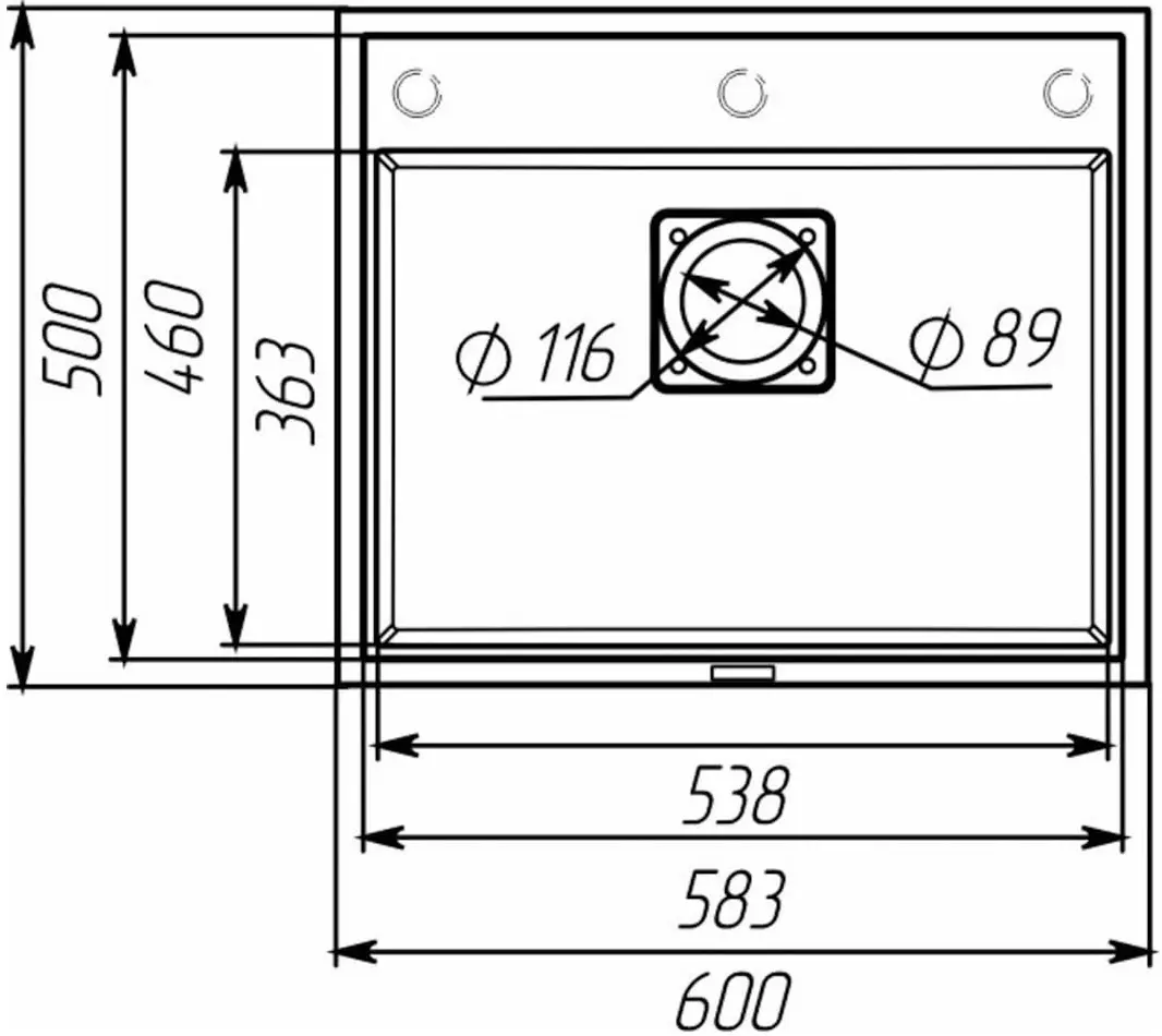 Chiuveta Elefant Premium Sherlit 6050 (Black Metallic)